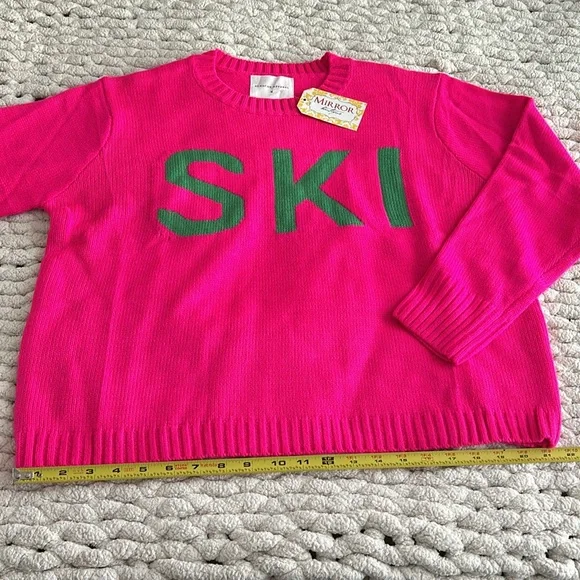 NWT Panache Apparel Hot Pink “SKI” Sweater - Picture 12 of 16